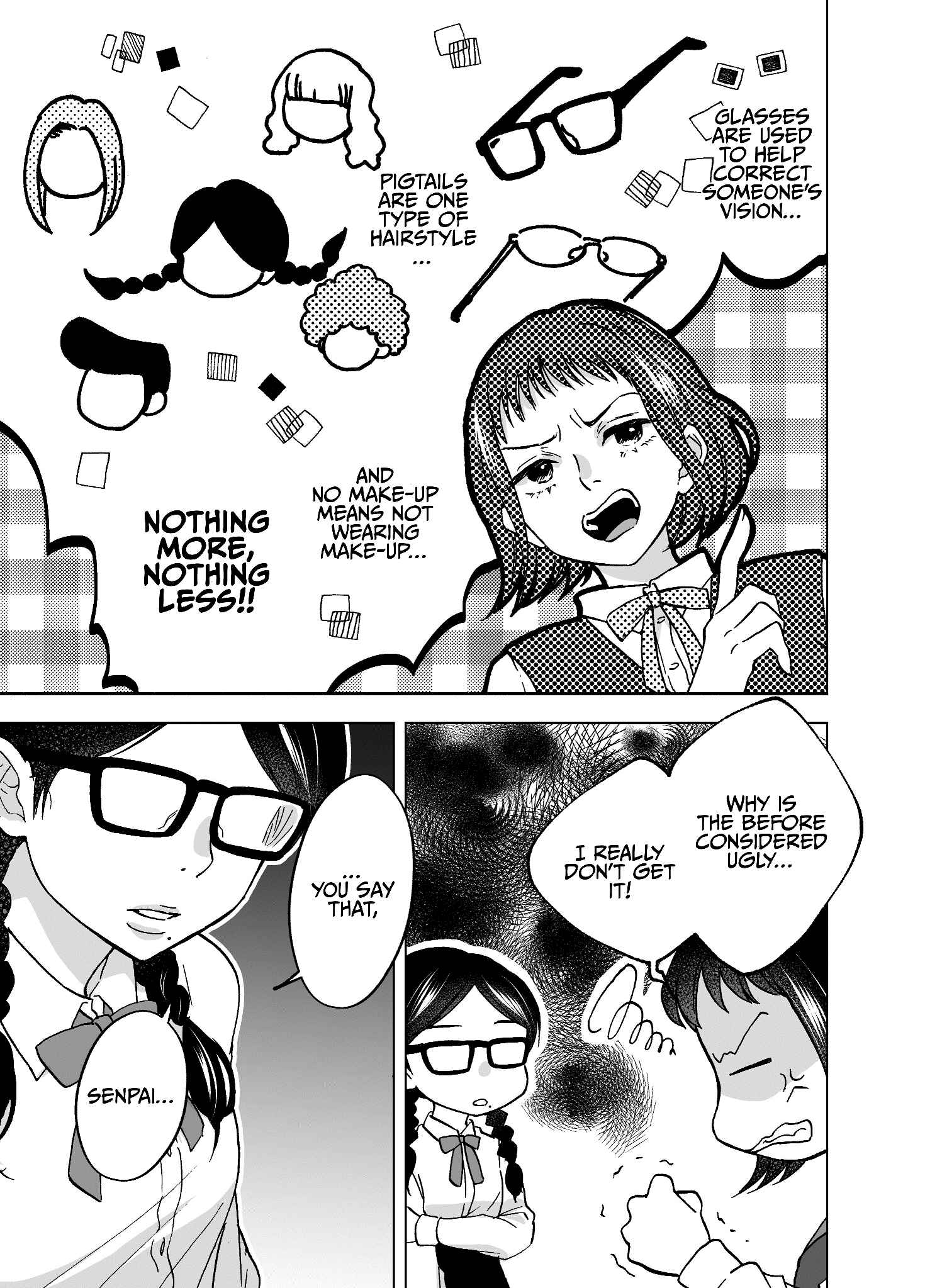 Page 3 Chapter Unknown_3a97 A Senpai Who Can’t Stand Manga Where the Girl Is Considered More Attractive After Changing Her Appearance