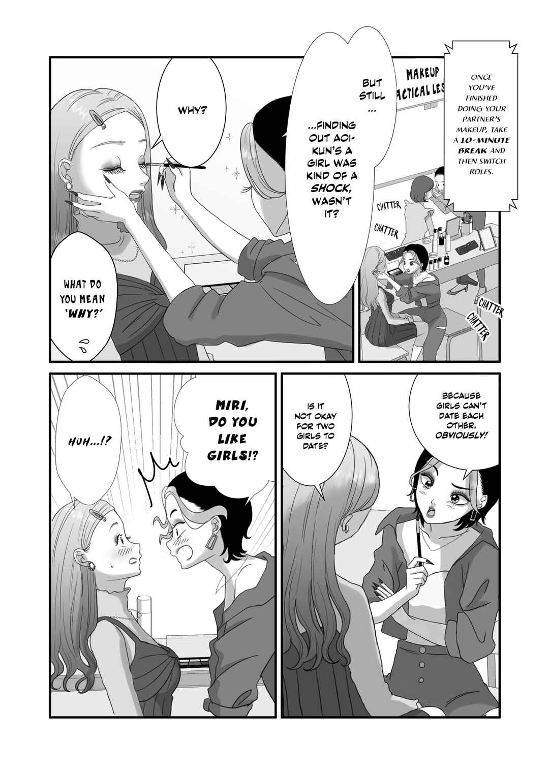 Page 1 Chapter 4 Aoi-kun ♀ Is So Handsome That It Hurts