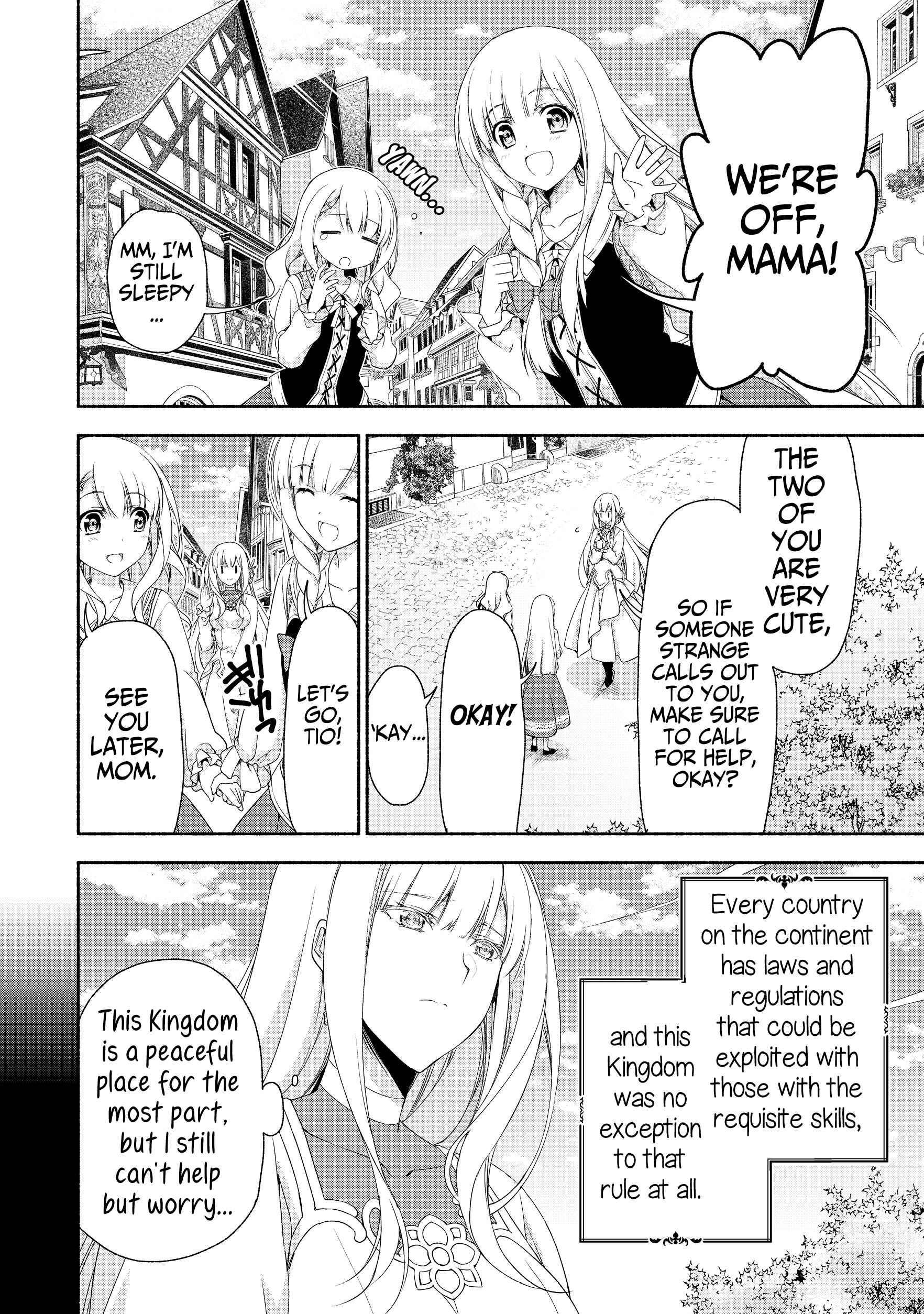 Page 6 Chapter 2.1 Moto Kizoku Reijou de Mikon no Haha Desuga, Musumetachi ga Kawaii Sugite Boukenshagyo mo Ku ni Narimasen