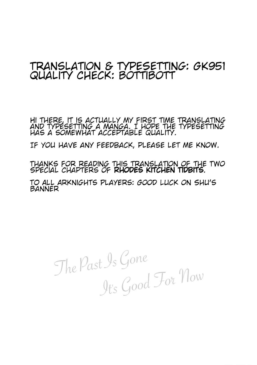 Page 19 Chapter 10.5 Arknights: Rhodes Kitchen -TIDBITS-