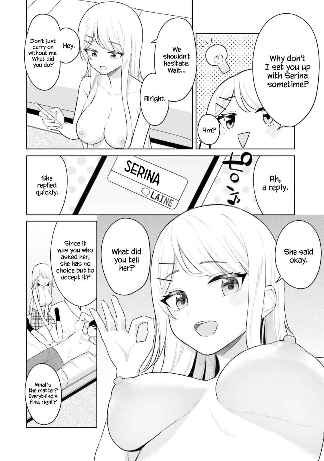 Page 15 Chapter 4 Onna Tomodachi wa Tanomeba Igaito Yarasete Kureru