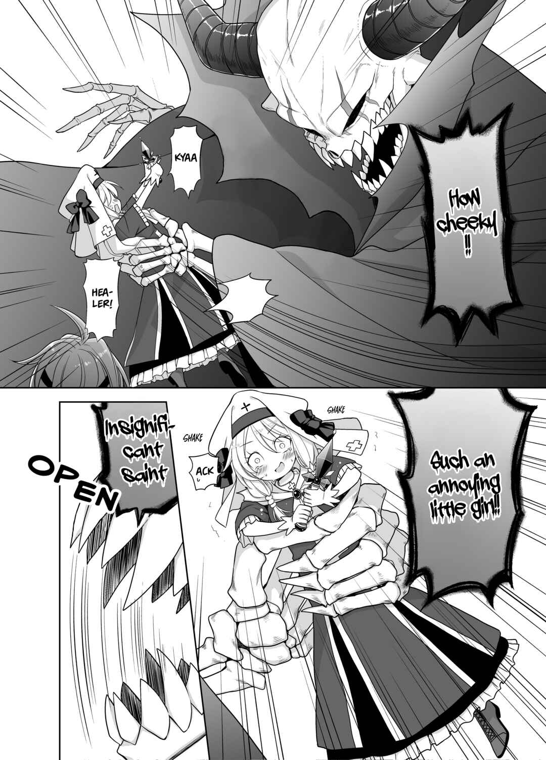 Page 1 Chapter 5 Las Boss Sen dakedo Maji de Moresou dakara, Sassato Maou o Taoshitai!