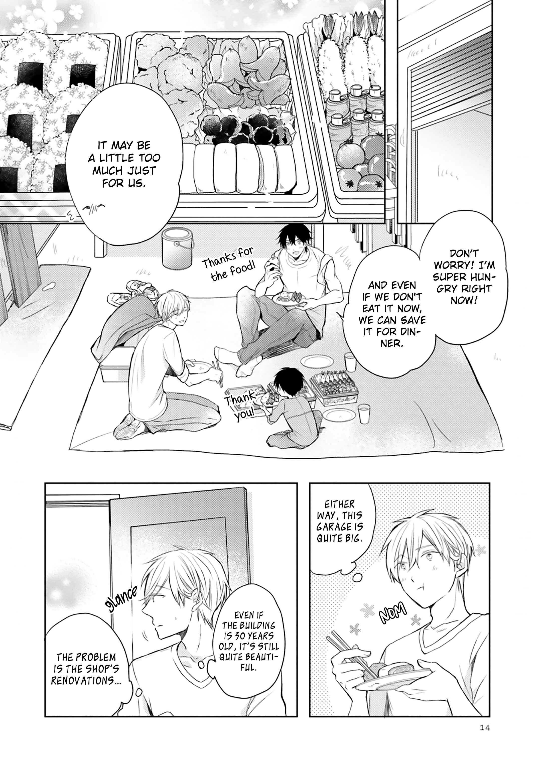Page 14 Chapter 10 Motoyan Papa to Hitsuji-sensei Yotsuba