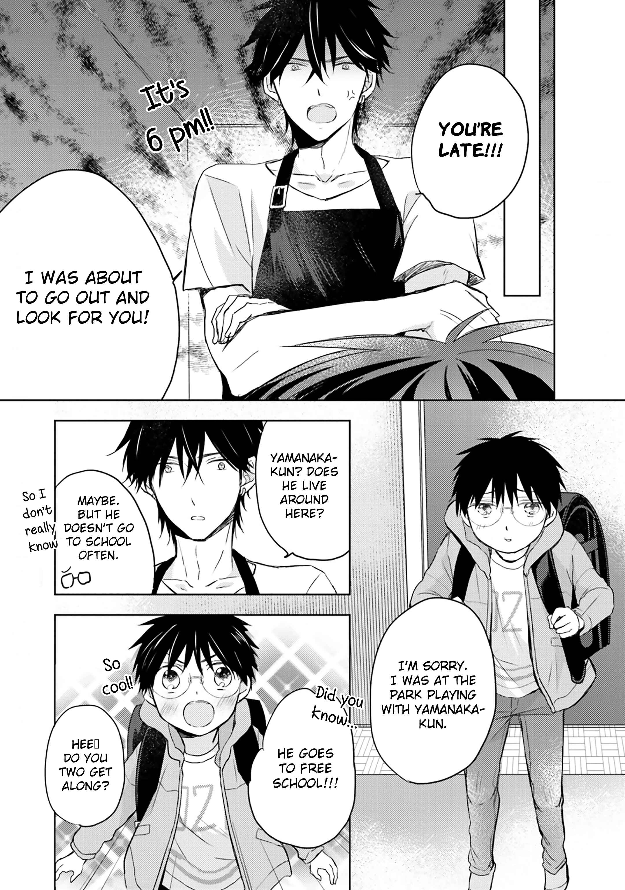 Page 18 Chapter 11 Motoyan Papa to Hitsuji-sensei Yotsuba