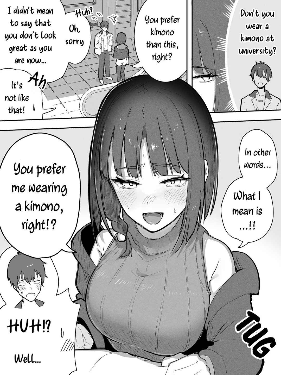 Page 1 Chapter 4 Kyoto-ben na no ni Shoujiki Sugiru Onna