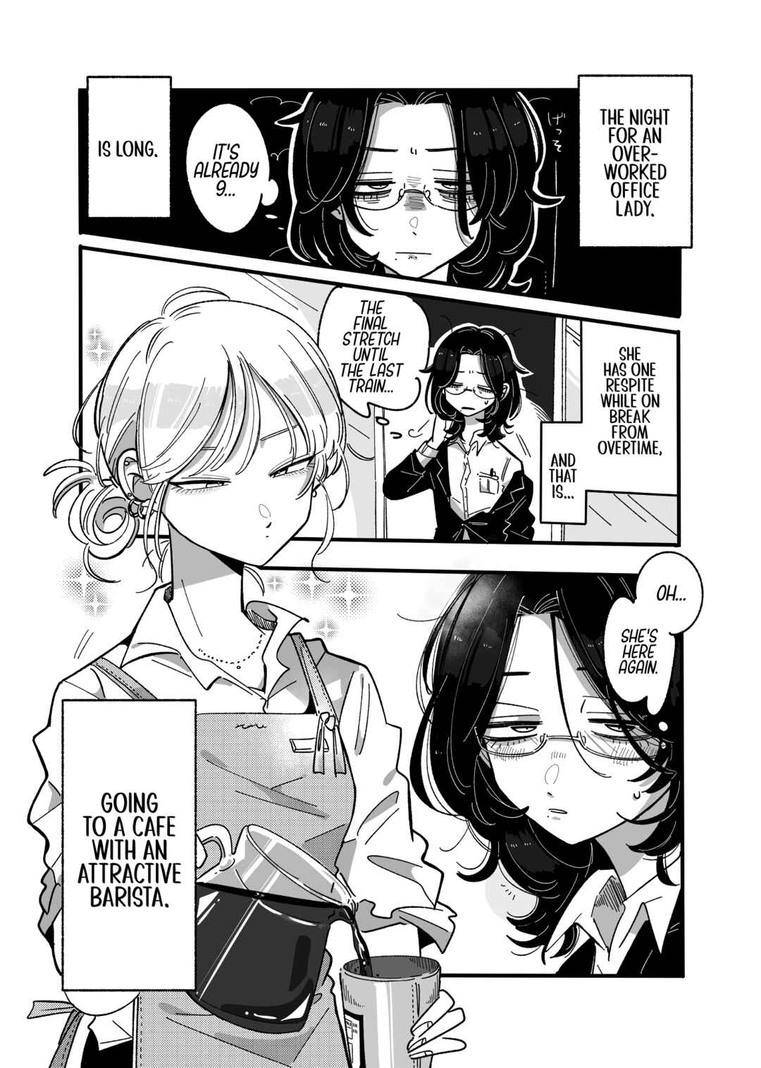 Page 1 Chapter 1 The Overworked Office Ladys Café Crush
