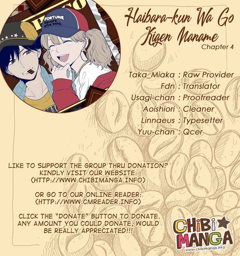 Page 1 Chapter 4 Haibara-kun wa Gokigen Naname