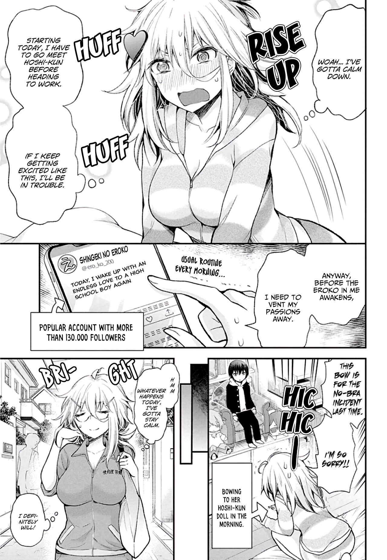 Page 4 Chapter 8 Shingeki no Eroko-san: Hen na Oneesan wa Danshi Kousei to Nakayoku Naritai