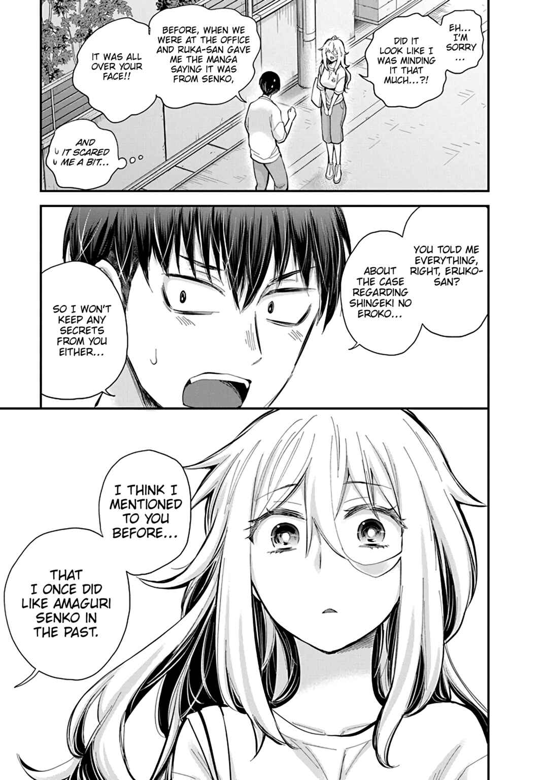 Page 14 Chapter 55 Shingeki no Eroko-san: Hen na Oneesan wa Danshi Kousei to Nakayoku Naritai