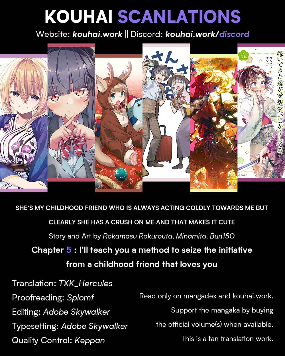 Page 1 Chapter 5 Ittsumo Shiotaiou na Osananajimi dakedo, Ore ni Kataomoi shite iru no ga Barebare de Kawaii.