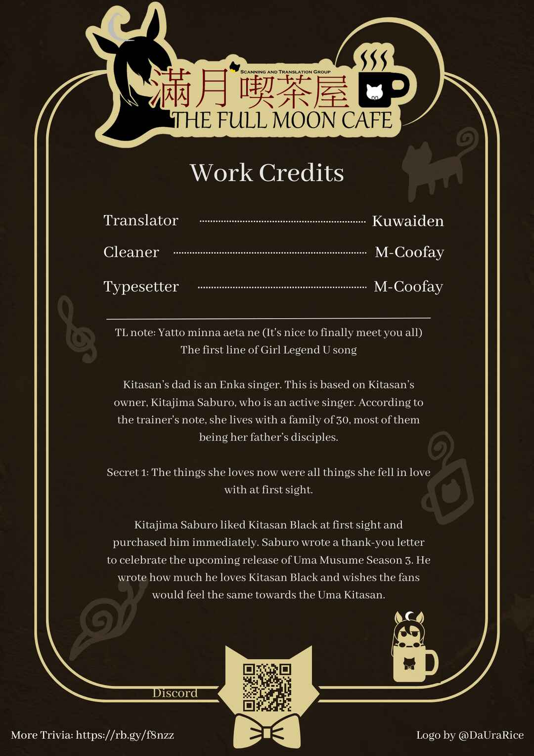 Page 2 Chapter 68.1 Uma Musume Pretty Derby 1-panel Comic Strip
