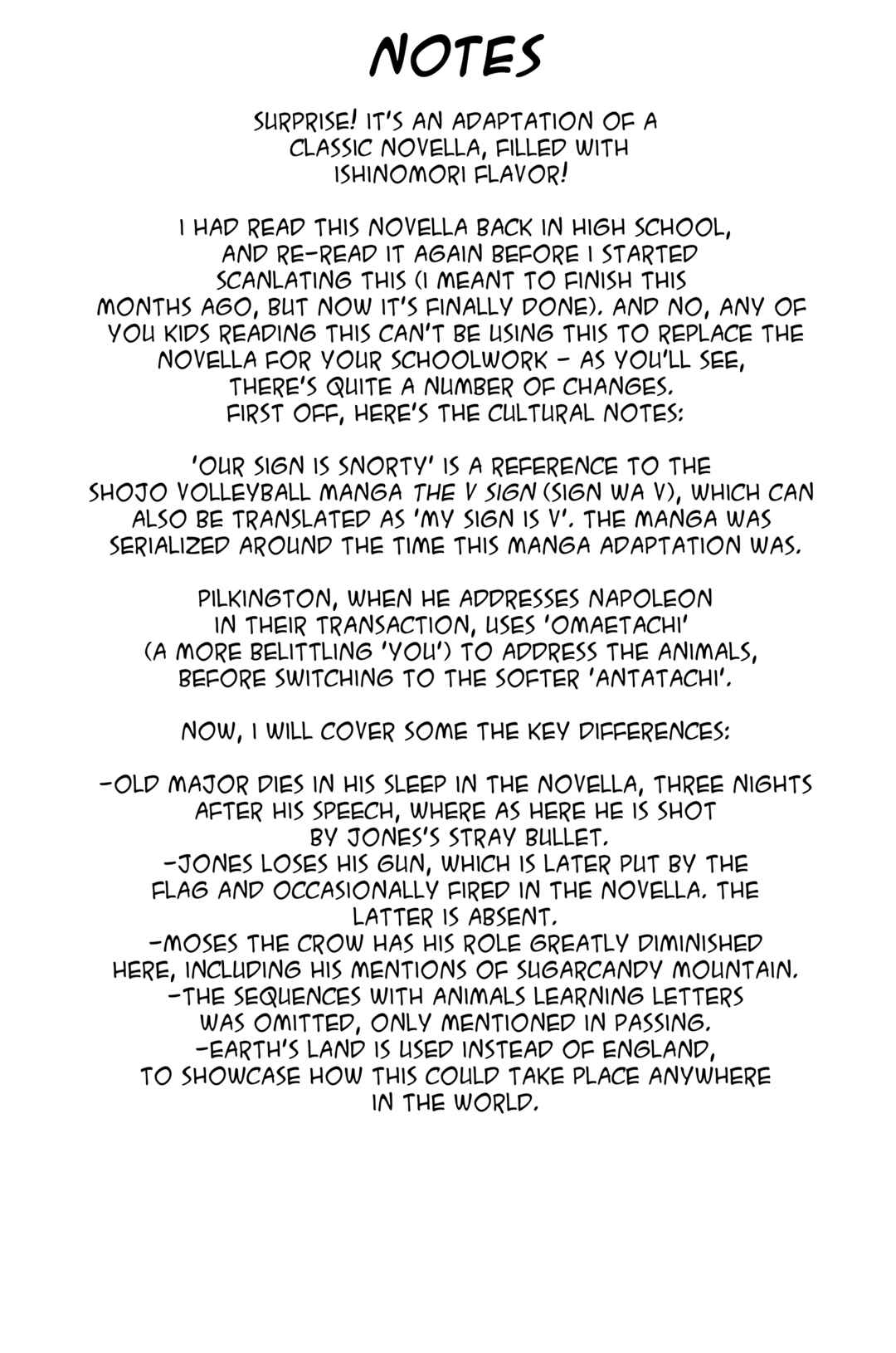 Page 4 Chapter 10.1 Shotaro Ishinomoris Animal Farm