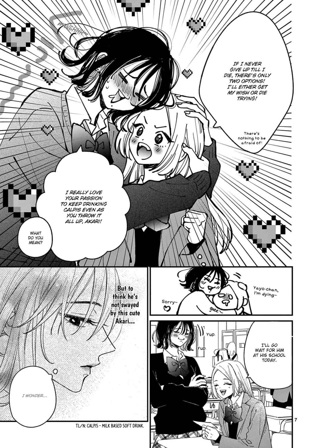 Page 7 Chapter 3 Suki tte ienakute shinu!