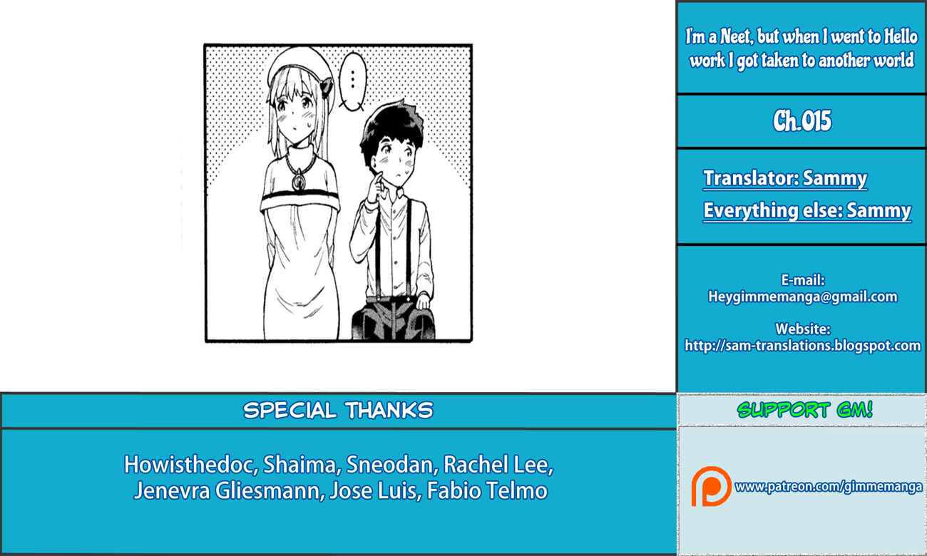 Page 1 Chapter 15 NEET dakedo Hello Work ni Ittara Isekai ni Tsuretekareta
