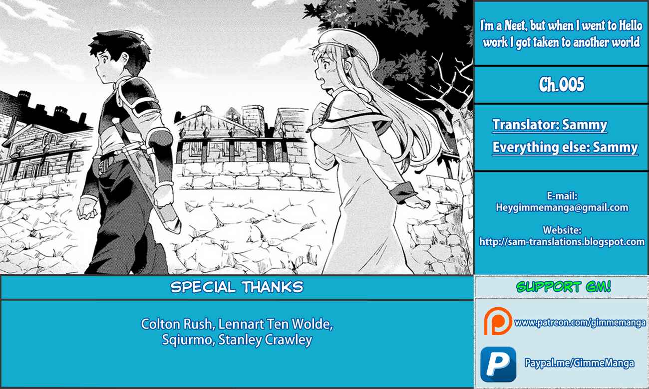 Page 1 Chapter 5 NEET dakedo Hello Work ni Ittara Isekai ni Tsuretekareta