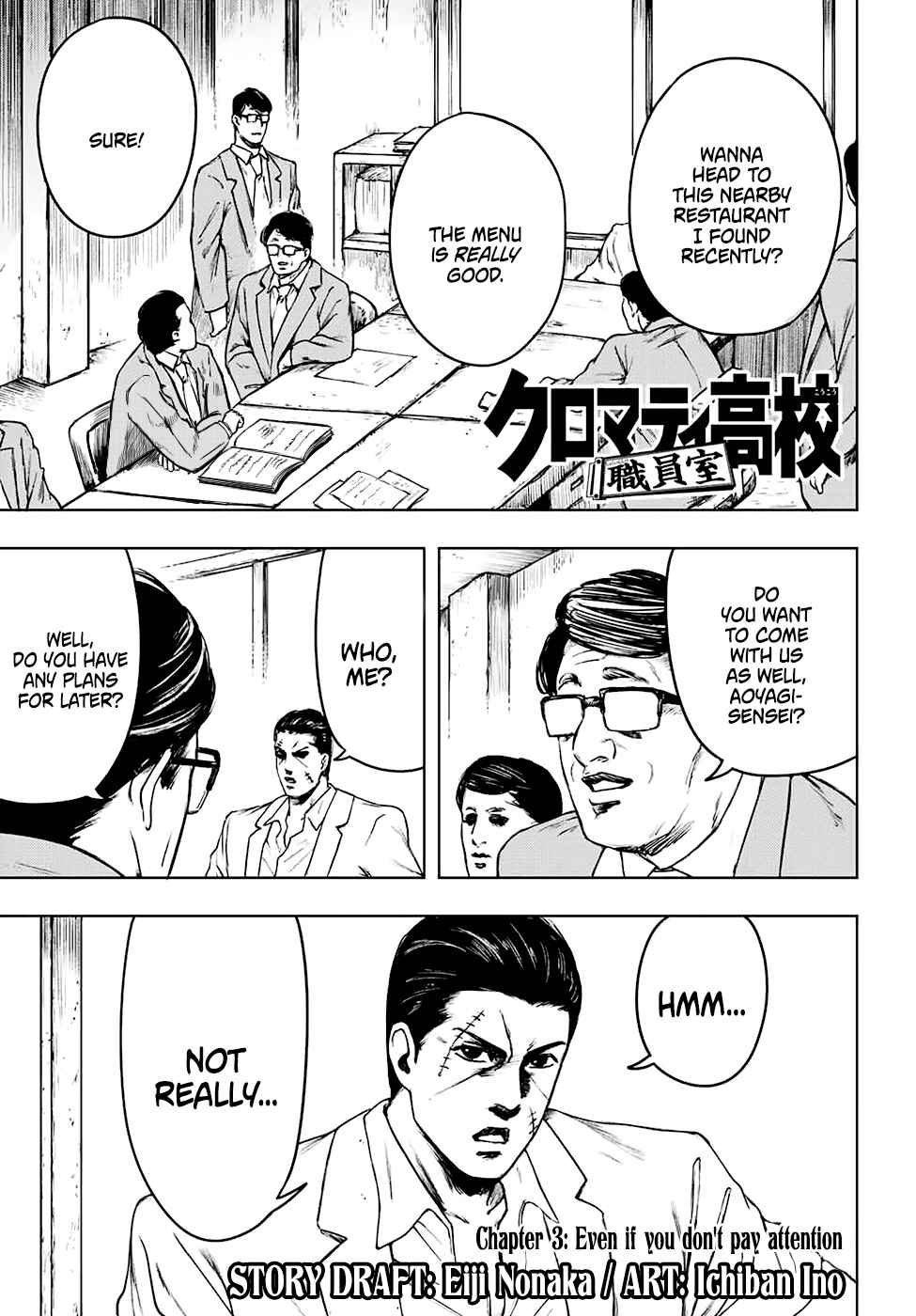 Page 1 Chapter 3 Cromartie High School: Staff Room