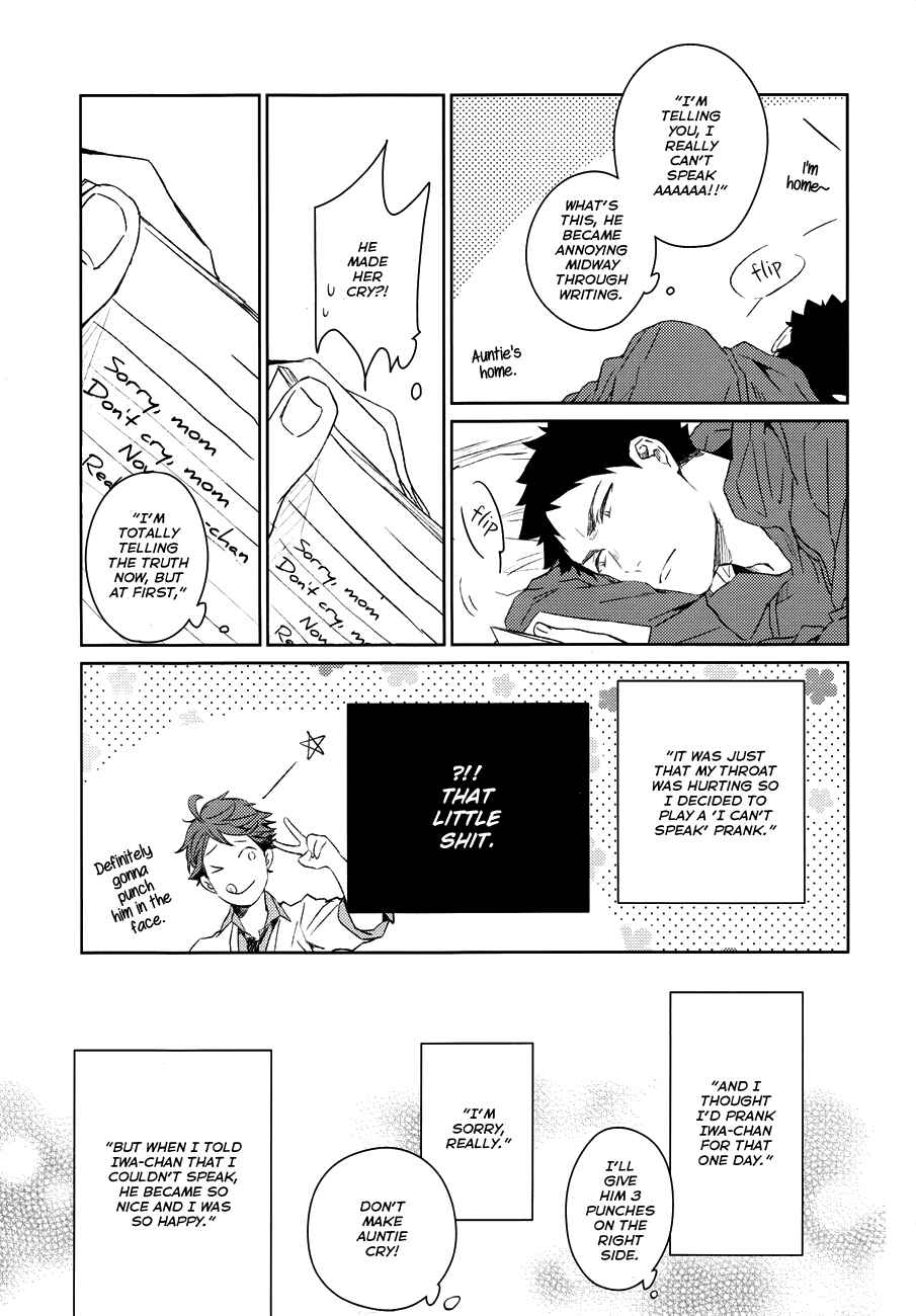 Page 23 Chapter Unknown_2482 Haikyu!! - Shisseishou Oikawa Tooru no Hanashi (Doujinshi)