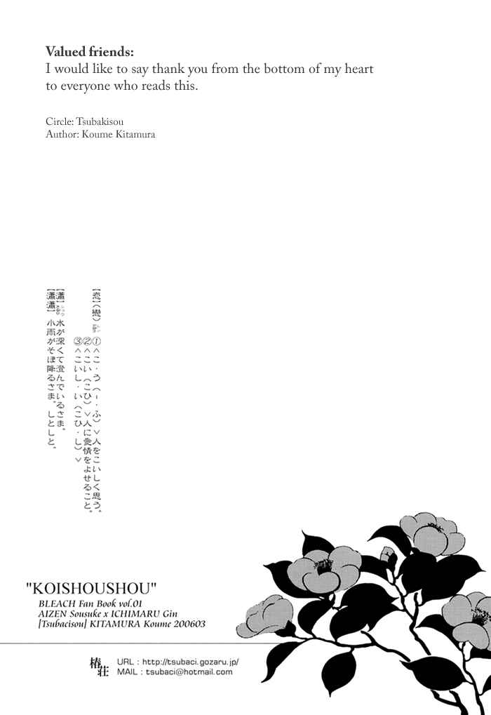Page 21 Chapter Unknown_4547 Bleach - Koishoushou (Doujinshi)