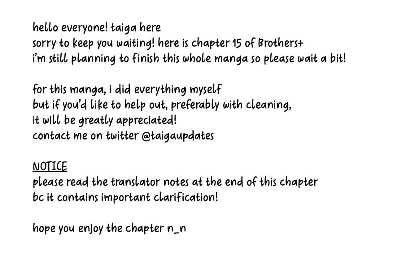Page 1 Chapter 15 Brothers +