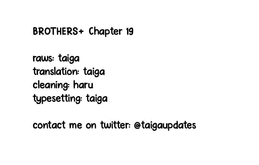 Page 1 Chapter 19 Brothers +