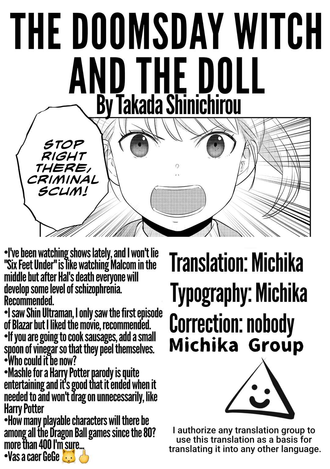 Page 50 Chapter 1 Shuumatsu no Majo to Ningyou