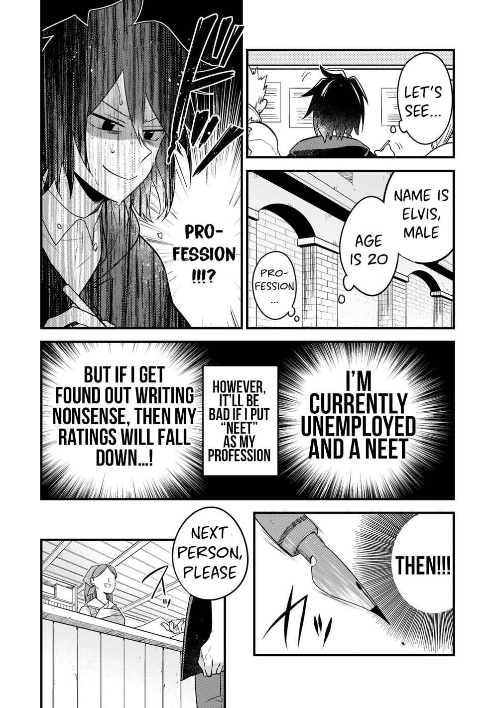 Page 4 Chapter 2 Mukiryoku Neet na Moto Shindou, Boukensha ni naru
