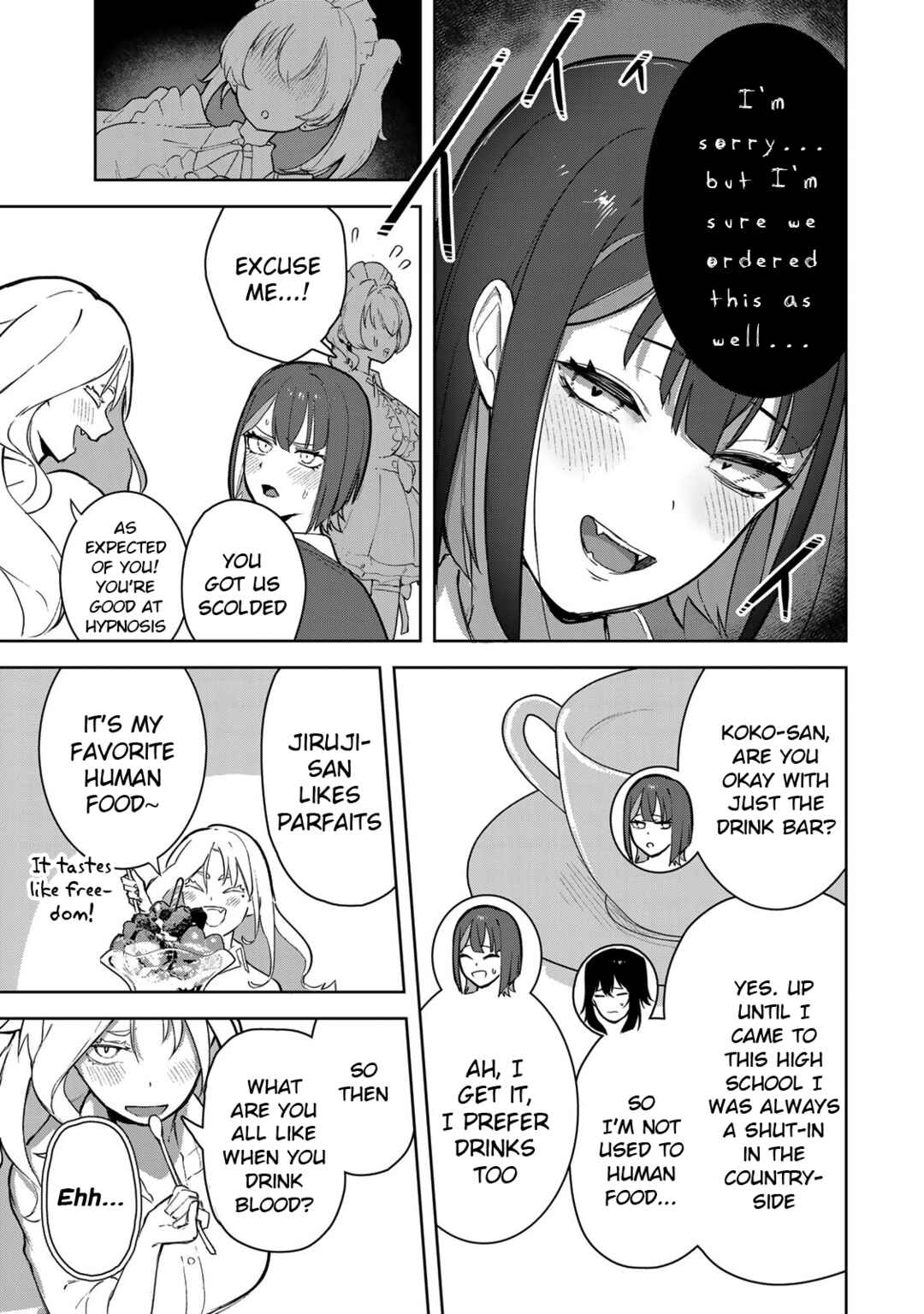 Page 9 Chapter 4 Kyuuketsuki-san wa Chitoraretai