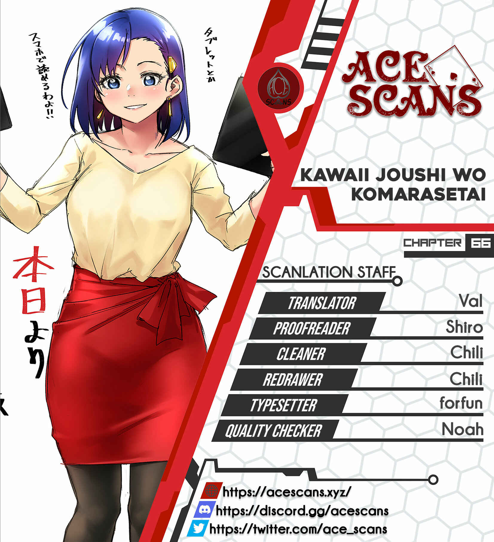 Page 1 Chapter 66 Kawaii Joushi wo Komarasetai
