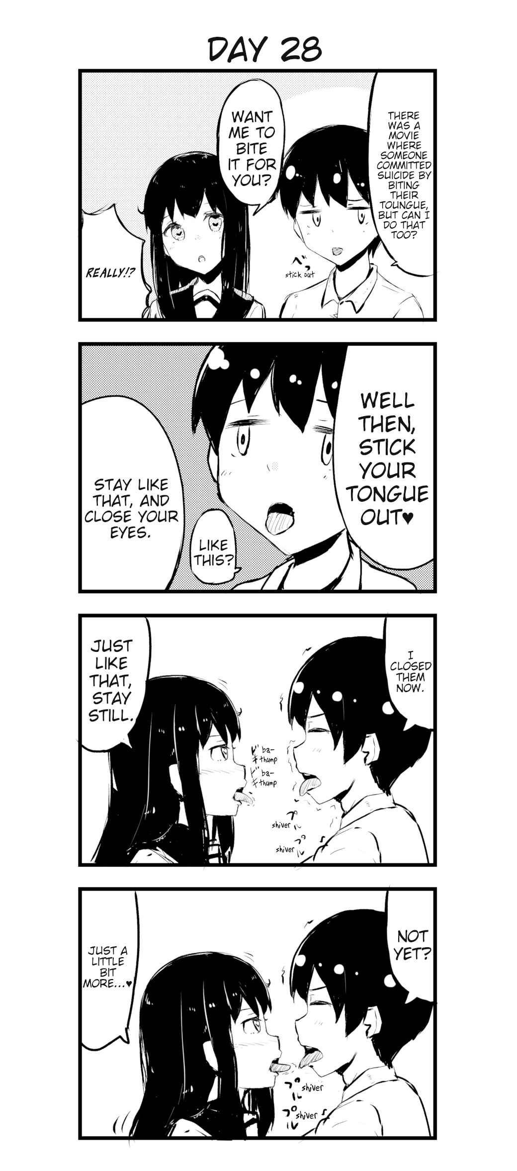 Page 1 Chapter 28 A Story About Wanting to Commit Suicide, but Its Scary so I Find a Yandere Girl to Kill Me, but After 100 days, I Somehow Got ○○