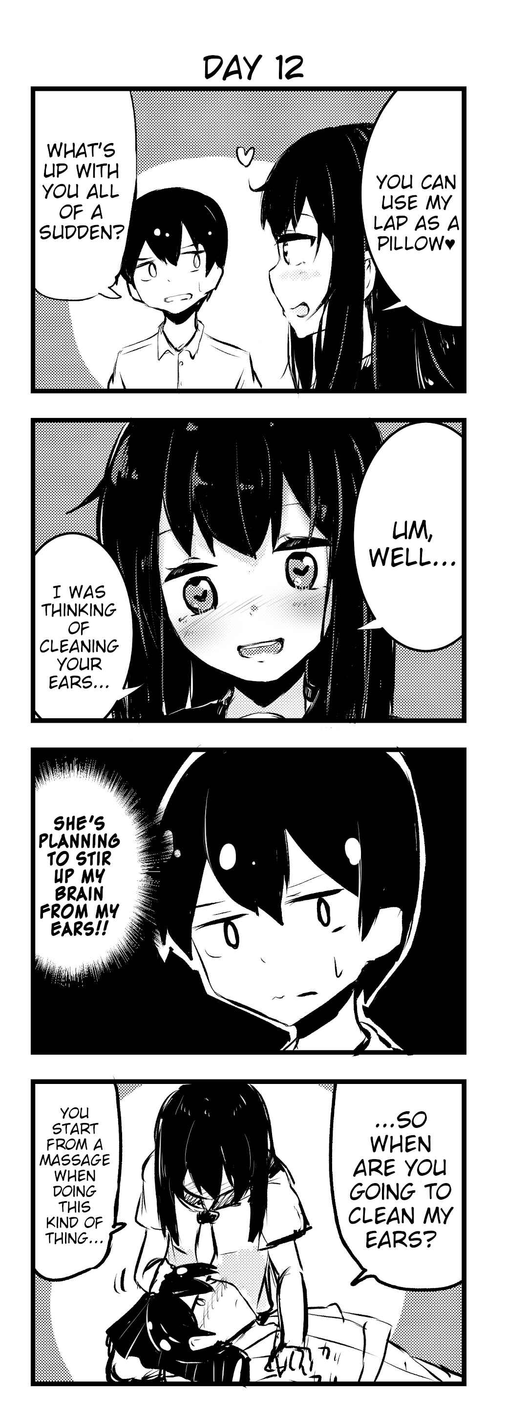 Page 1 Chapter 12 A Story About Wanting to Commit Suicide, but Its Scary so I Find a Yandere Girl to Kill Me, but After 100 days, I Somehow Got ○○