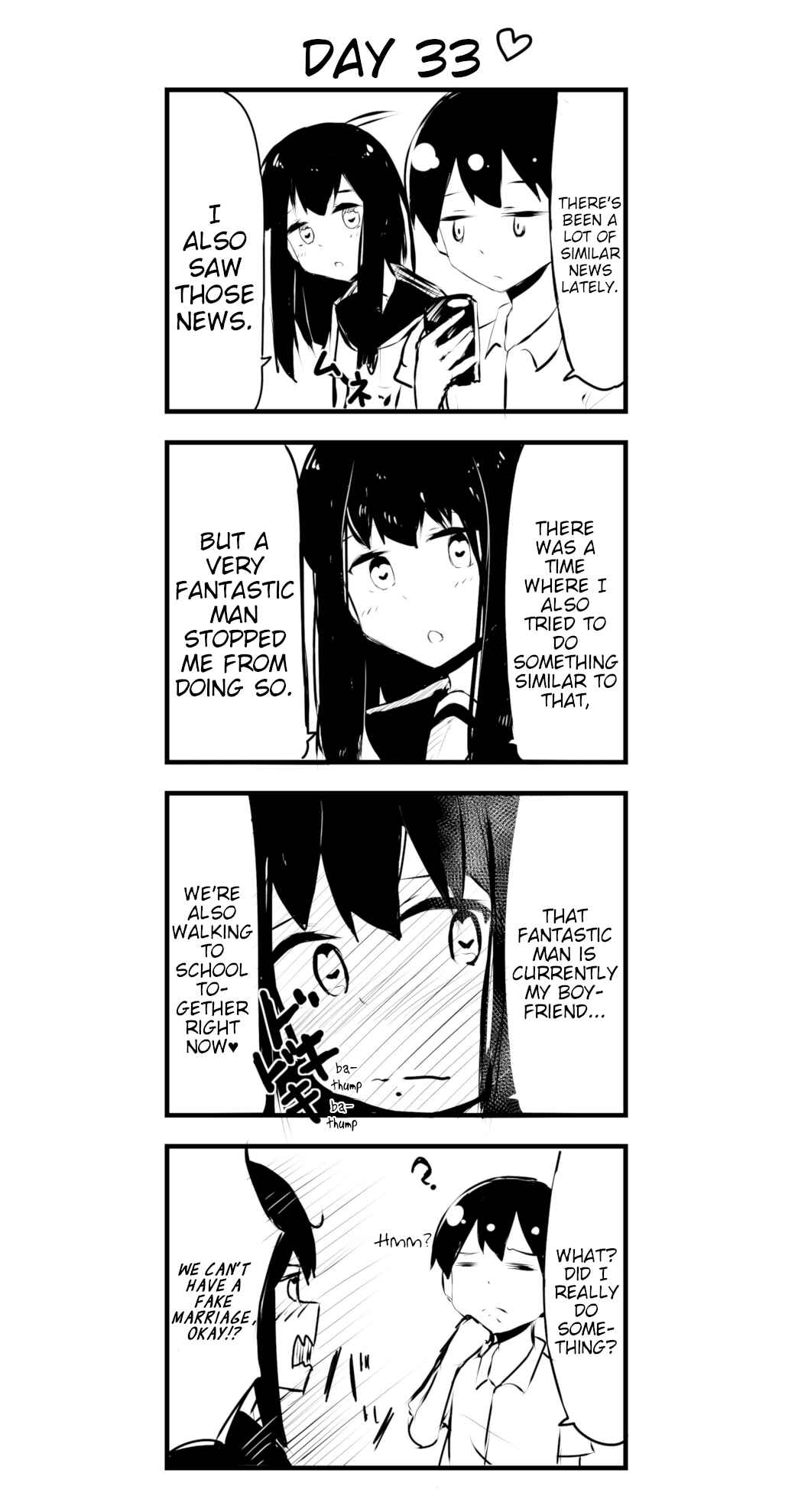 Page 1 Chapter 33 A Story About Wanting to Commit Suicide, but Its Scary so I Find a Yandere Girl to Kill Me, but After 100 days, I Somehow Got ○○