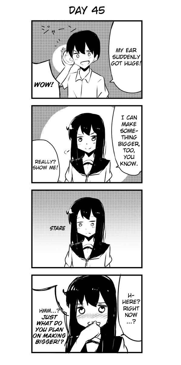 Page 1 Chapter 45 A Story About Wanting to Commit Suicide, but Its Scary so I Find a Yandere Girl to Kill Me, but After 100 days, I Somehow Got ○○