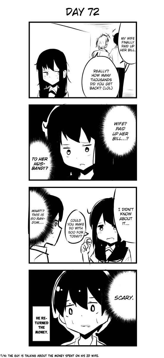 Page 1 Chapter 72 A Story About Wanting to Commit Suicide, but Its Scary so I Find a Yandere Girl to Kill Me, but After 100 days, I Somehow Got ○○