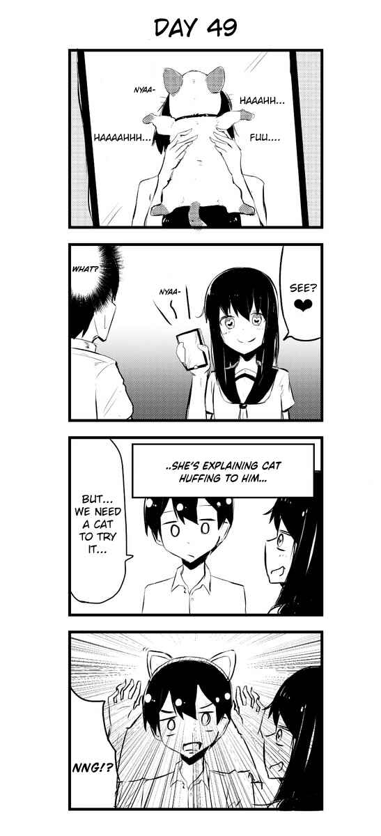 Page 1 Chapter 49 A Story About Wanting to Commit Suicide, but Its Scary so I Find a Yandere Girl to Kill Me, but After 100 days, I Somehow Got ○○