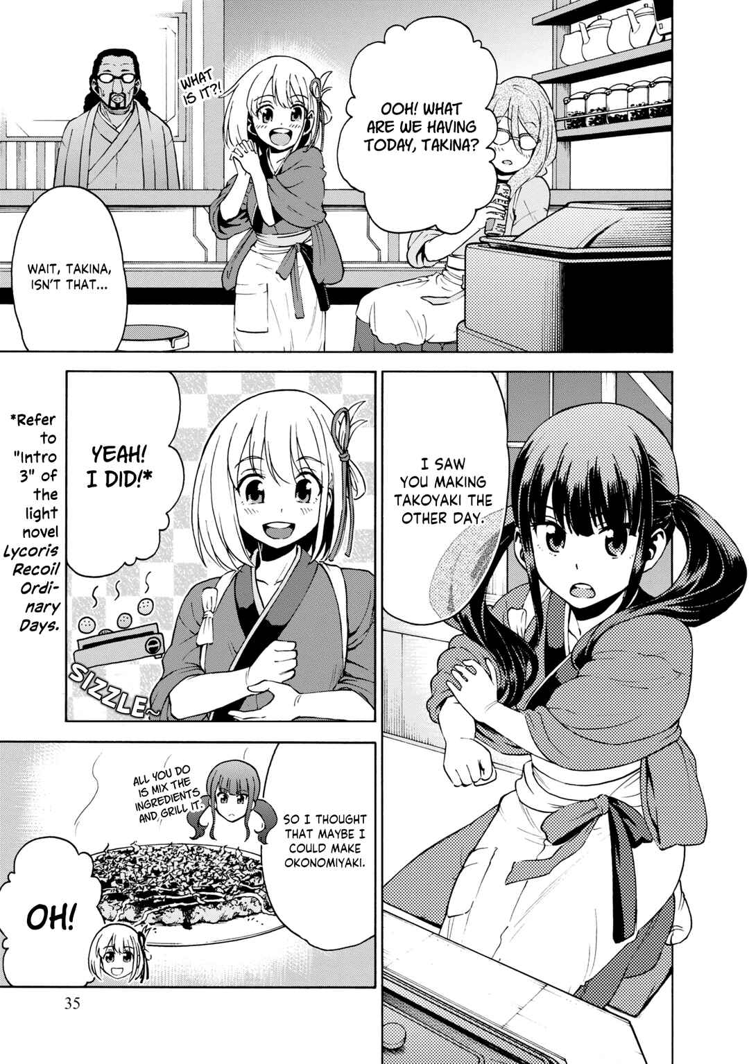 Page 5 Chapter 3 Lycoris Recoil Koushiki Comic Anthology: React