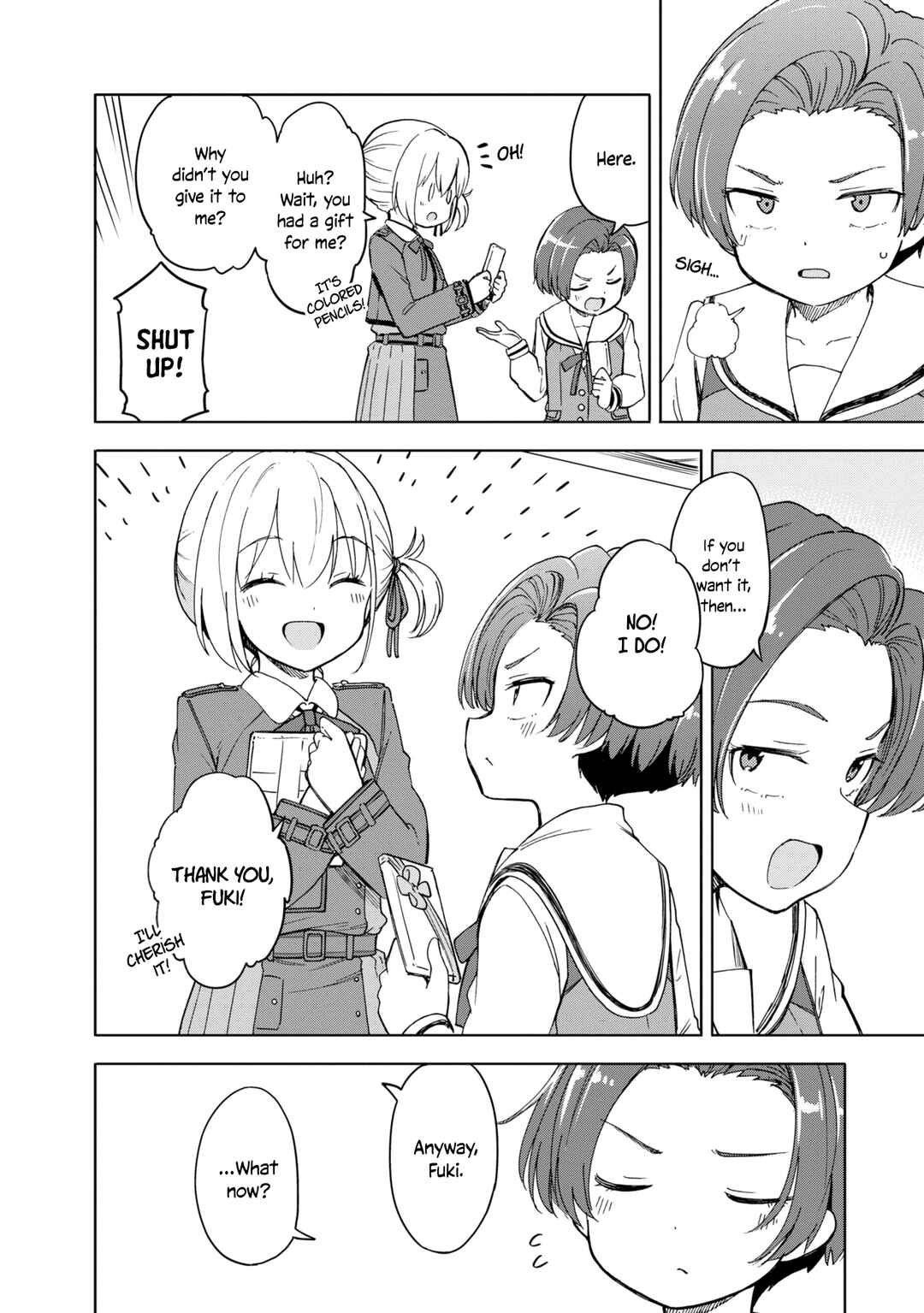 Page 6 Chapter 5 Lycoris Recoil Koushiki Comic Anthology: React