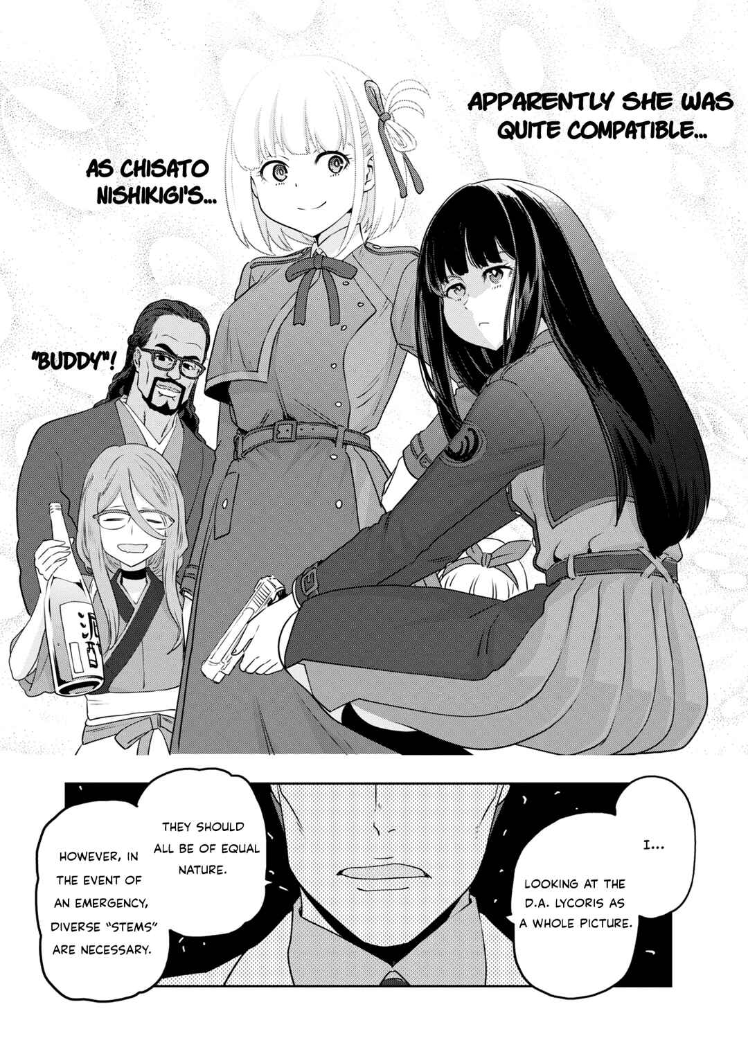 Page 13 Chapter 1 Lycoris Recoil Koushiki Comic Anthology: React