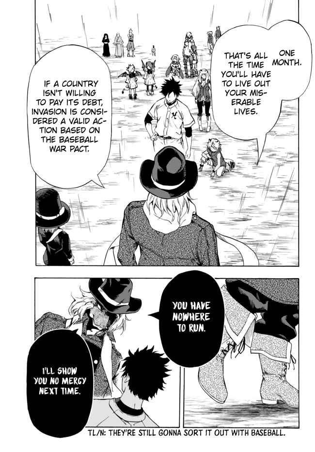 Page 8 Chapter 10.1 Yakyuu de Sensou suru Isekai de Choukoukoukyuu Ace ga Jakushou Kokka o Sukuu Youdesu