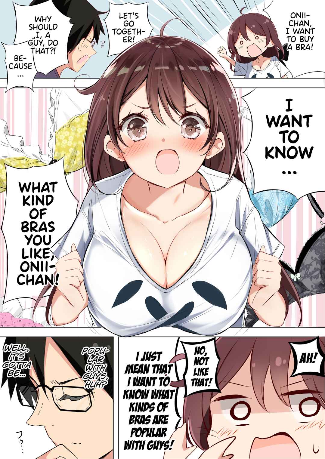 Page 3 Chapter Unknown_2427 No Bra no Imouto ga F-Cup wo Kyouchou shitekuru
