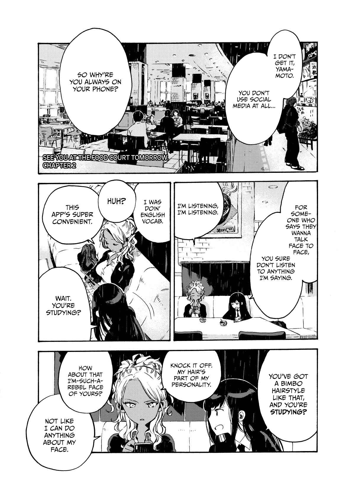 Page 1 Chapter 2 See You Tomorrow at the Food Court