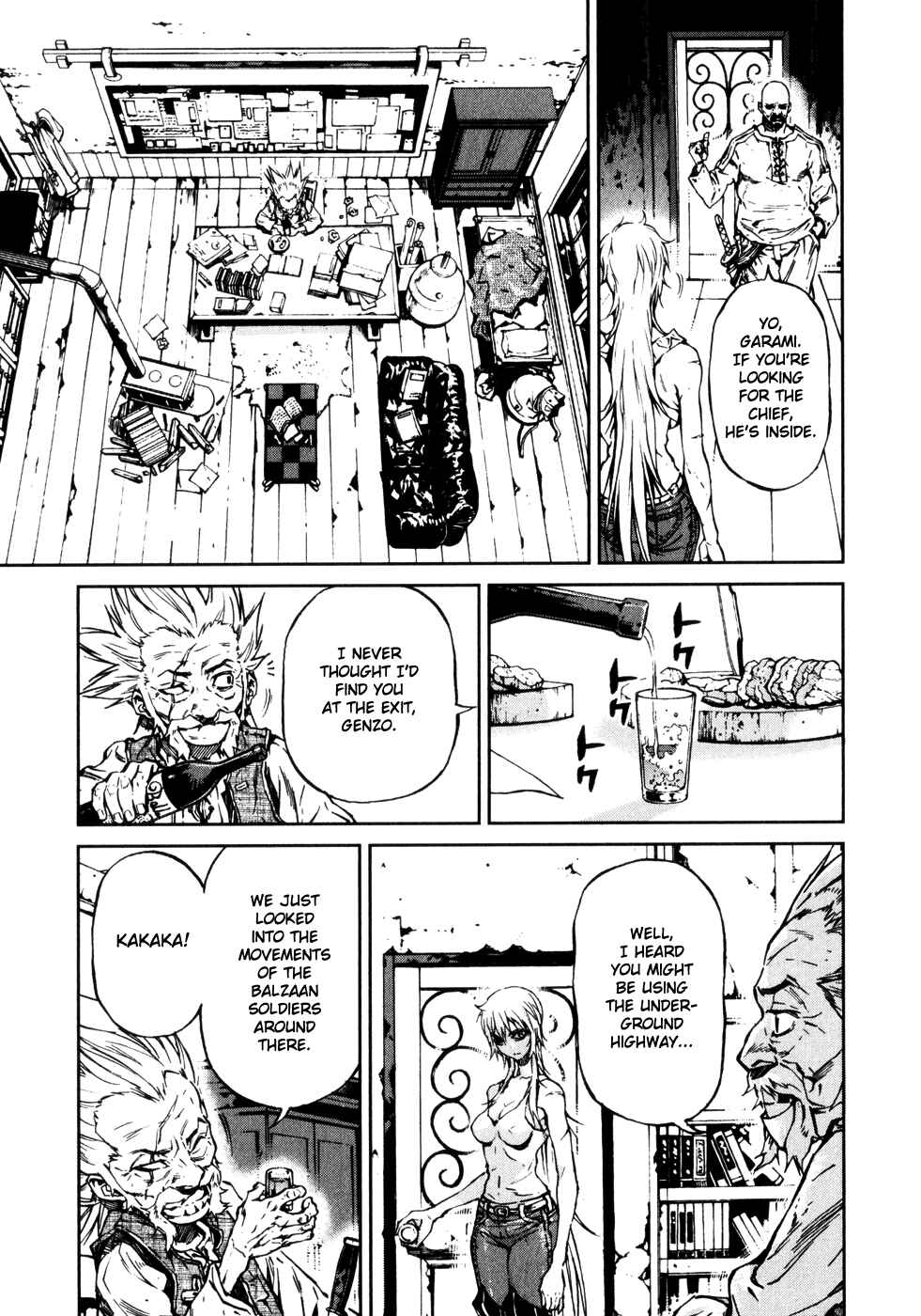 Page 11 Chapter 15 Kiba no Tabishounin ~The Arms Peddler~