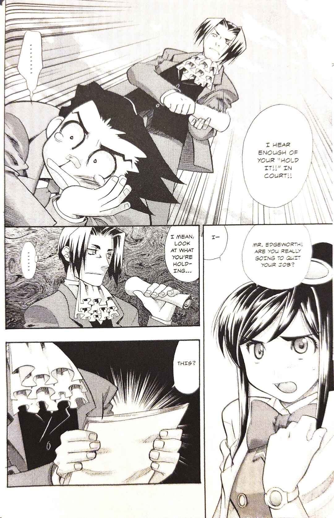 Page 12 Chapter 1 Gyakuten Saiban Official Anthology Comic: Naruhodou-hen
