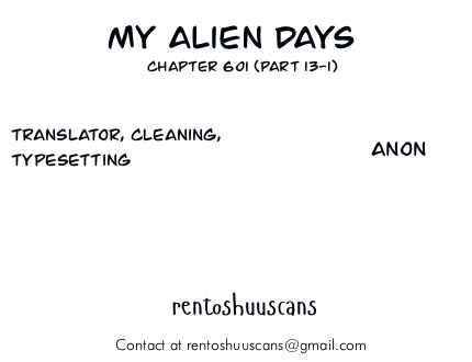 Page 2 Chapter 601 My Alien Days Webcomic