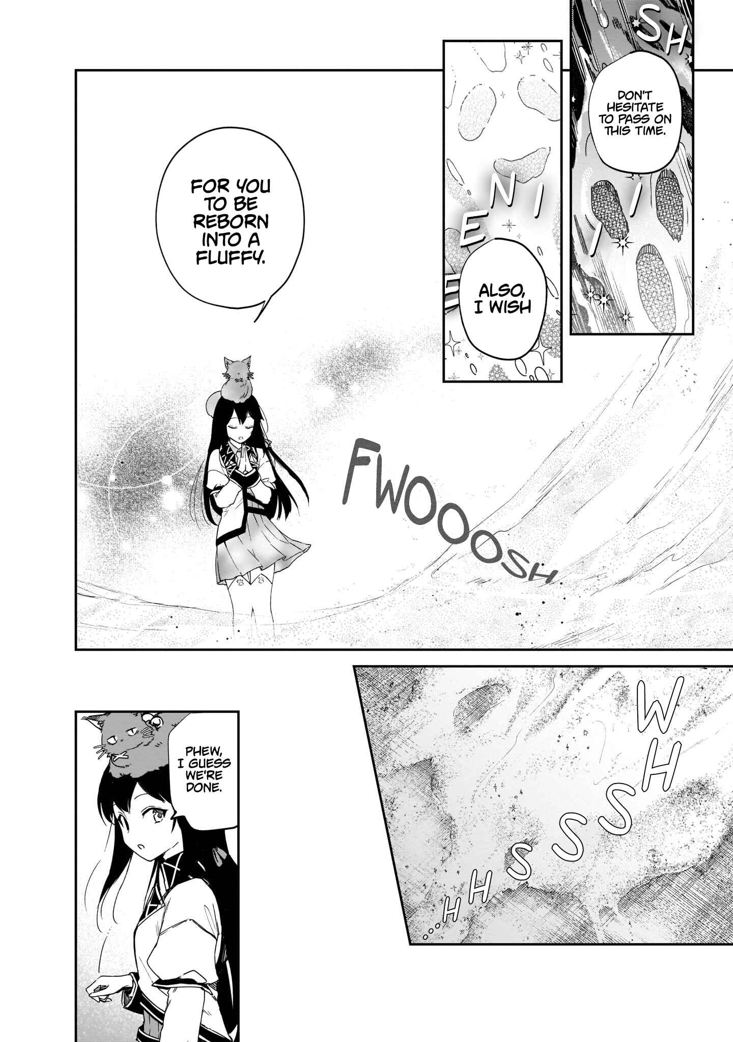 Page 34 Chapter 4 Seijo-sama? Iie, Toorisugari no Mamonotsukai Desu!: Zettai Muteki no Seijo wa Mofumofu to Tabi wo Suru
