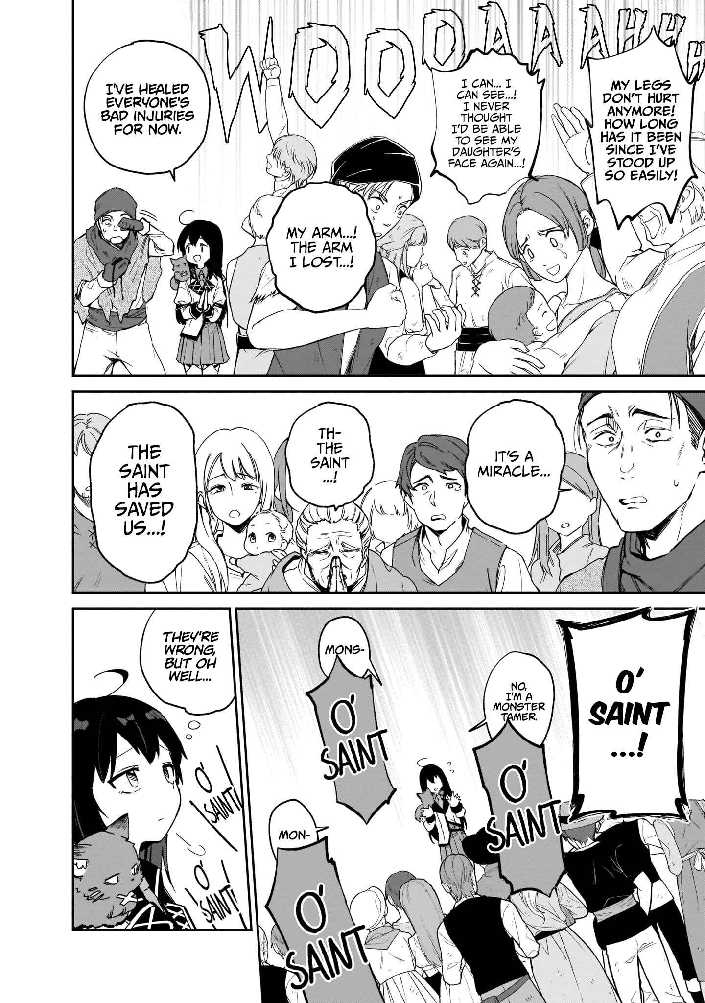 Page 38 Chapter 4 Seijo-sama? Iie, Toorisugari no Mamonotsukai Desu!: Zettai Muteki no Seijo wa Mofumofu to Tabi wo Suru