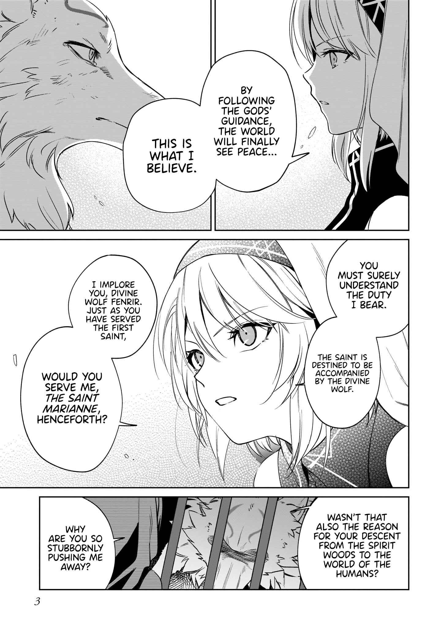 Page 3 Chapter 8 Seijo-sama? Iie, Toorisugari no Mamonotsukai Desu!: Zettai Muteki no Seijo wa Mofumofu to Tabi wo Suru