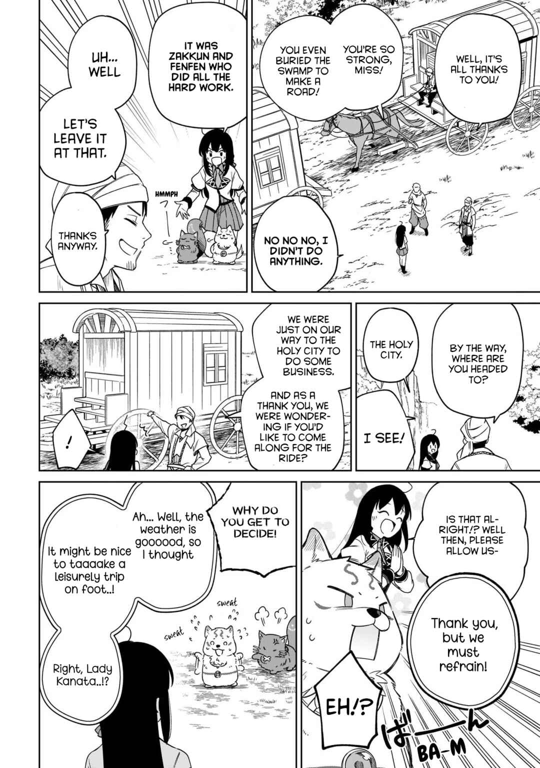 Page 4 Chapter 16 Seijo-sama? Iie, Toorisugari no Mamonotsukai Desu!: Zettai Muteki no Seijo wa Mofumofu to Tabi wo Suru