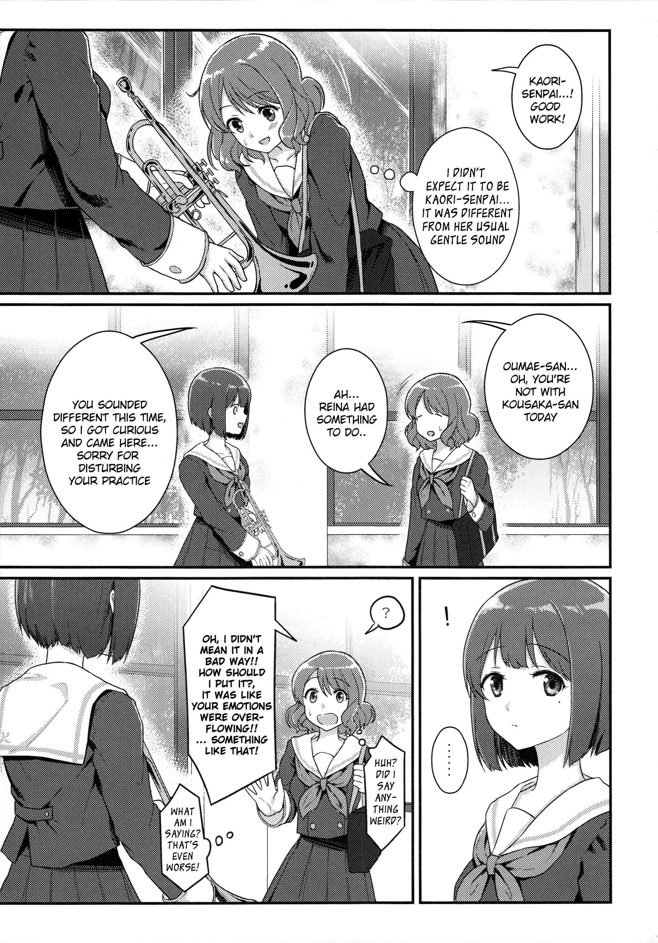 Page 16 Chapter Unknown_a7ef Hibike! Euphonium - Asuka-senpai to Kaori-senpai no Hyaku Gappon desu (Doujinshi)