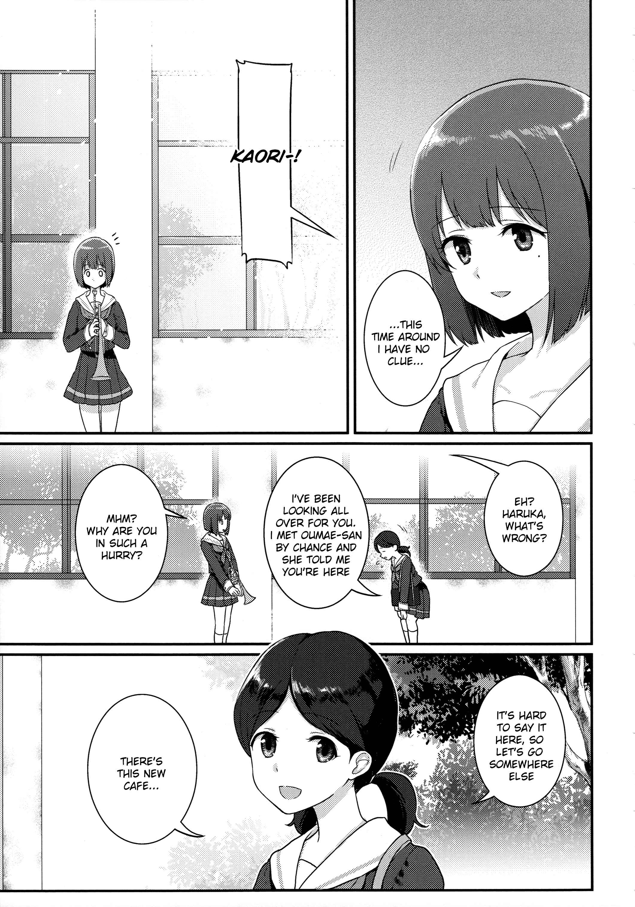 Page 18 Chapter Unknown_a7ef Hibike! Euphonium - Asuka-senpai to Kaori-senpai no Hyaku Gappon desu (Doujinshi)