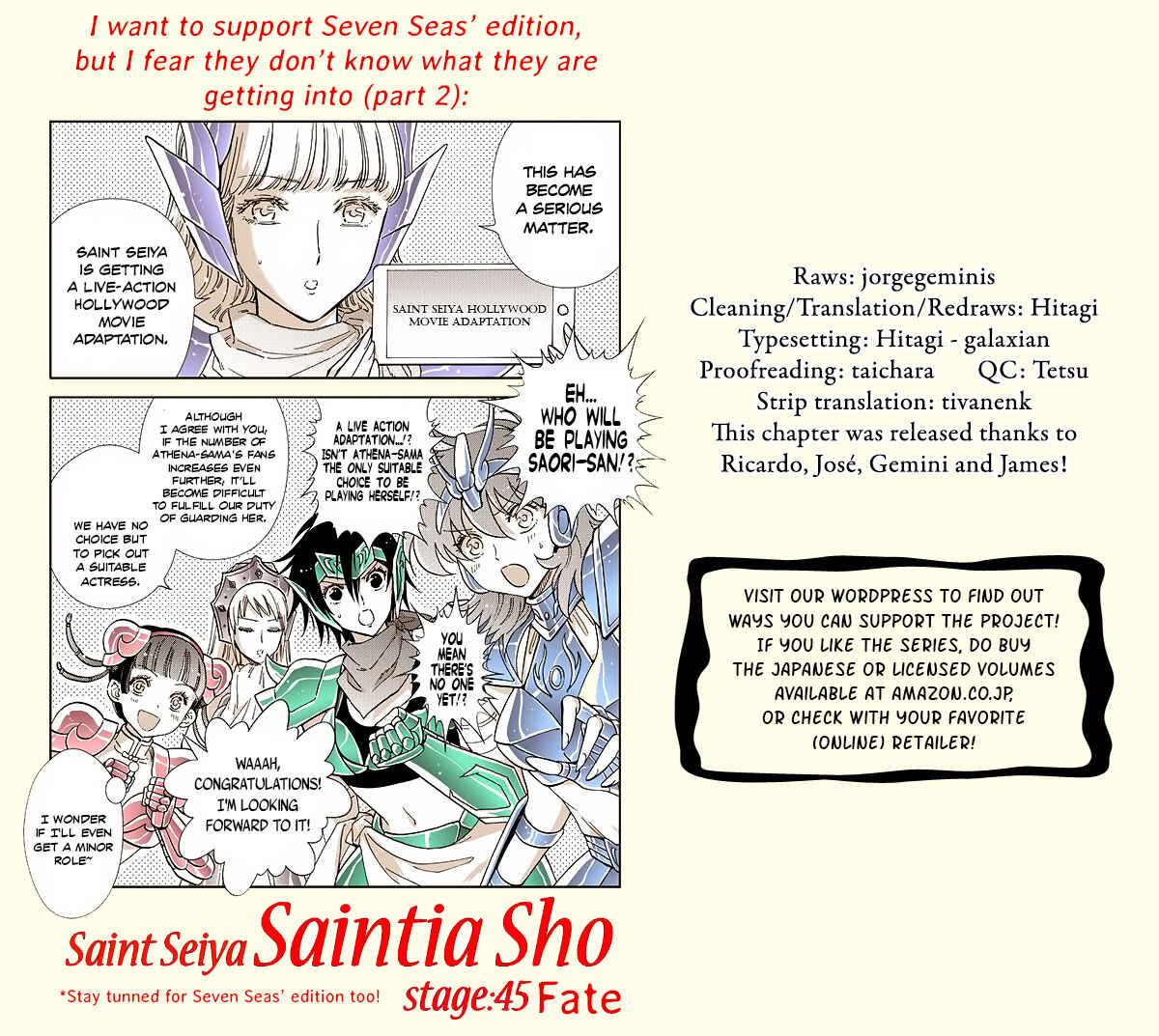 Page 1 Chapter 45 Saint Seiya: Saintia Sho